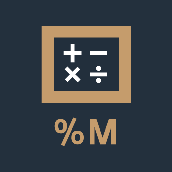 percent M logo